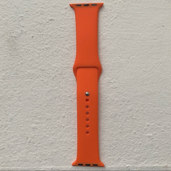 Orange Replacement Apple Watch Band - Picture 2 of 2